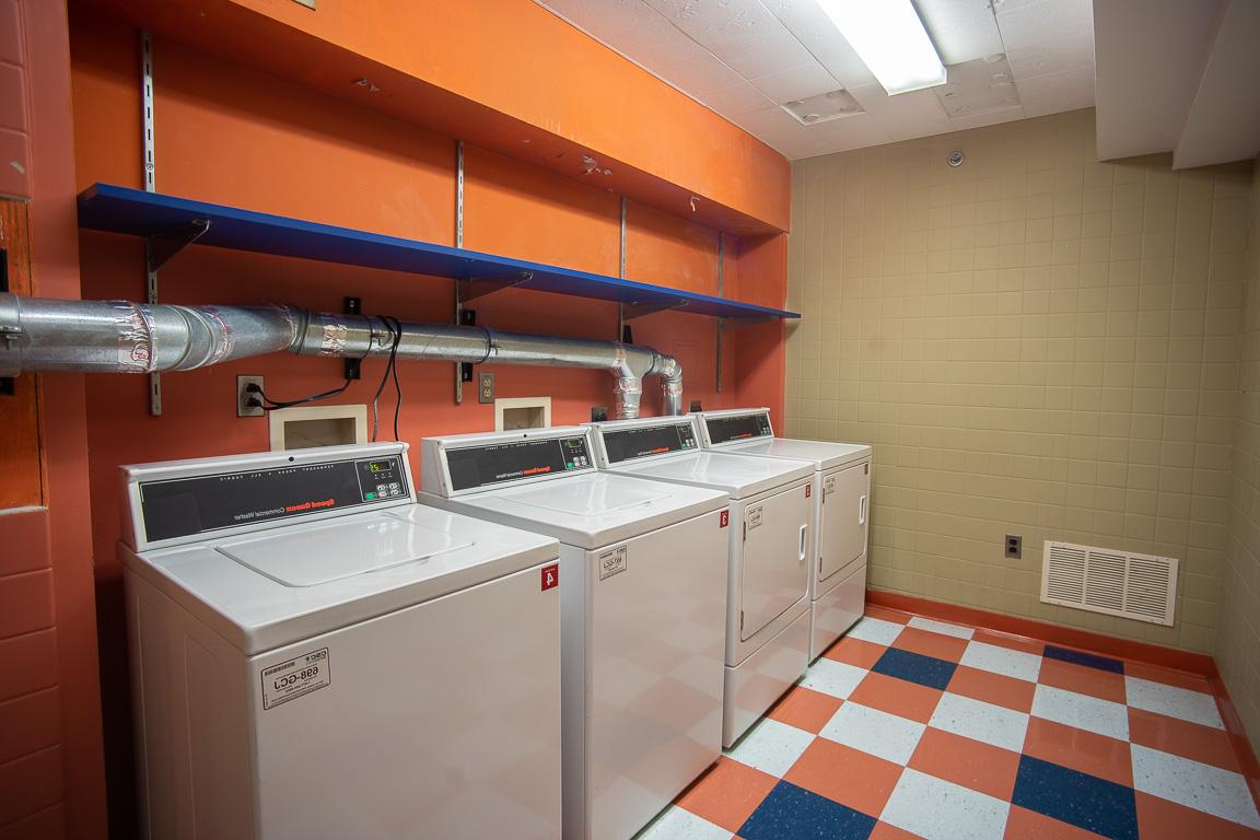 DeMattias Hall laundry room.